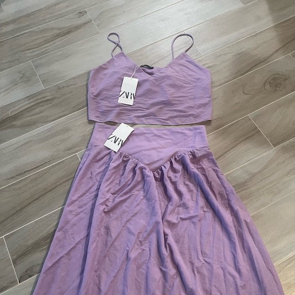 Zara flowy top & maxi skirt NWT - Picture 4 of 4